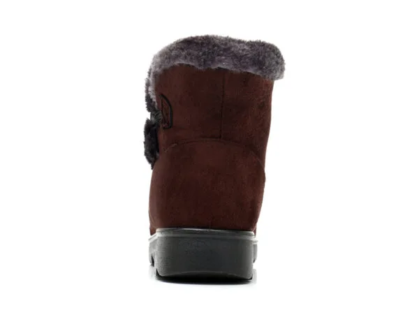 Winter Minimalist Cozy Ankle Boots - Warm Plush Lining with Elegant Button Detail - Image 32