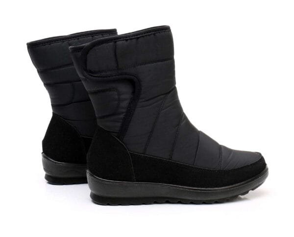 Burgundy Waterproof Winter Boots - Tall Design with Plush Lining and Secure Closure - Image 23