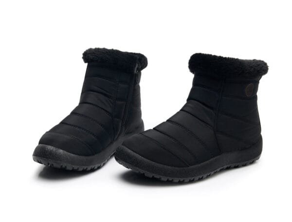 Waterproof Red Winter Ankle Boots - Cozy Plush Lining with Lightweight Design - Image 22