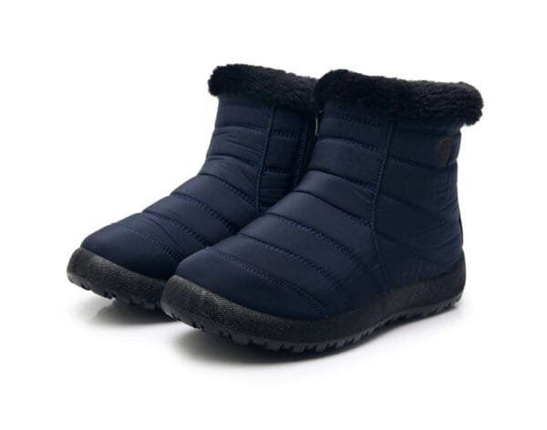 Waterproof Red Winter Ankle Boots - Cozy Plush Lining with Lightweight Design - Image 26