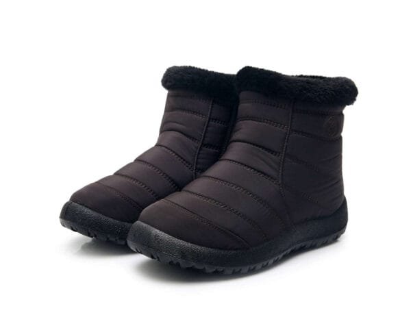 Waterproof Red Winter Ankle Boots - Cozy Plush Lining with Lightweight Design - Image 35