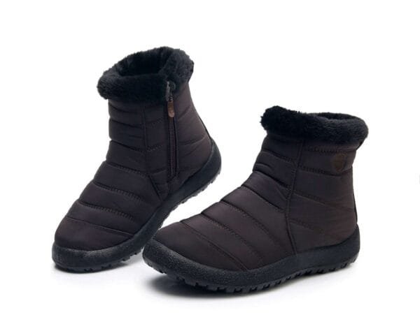 Waterproof Red Winter Ankle Boots - Cozy Plush Lining with Lightweight Design - Image 37