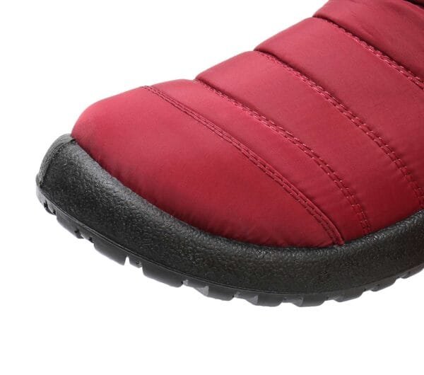 Waterproof Red Winter Ankle Boots - Cozy Plush Lining with Lightweight Design - Image 4